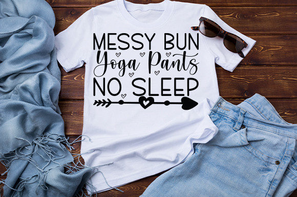 A Designer's Review: Messy Bun Yoga Pants Graphics for Crafts & Branding