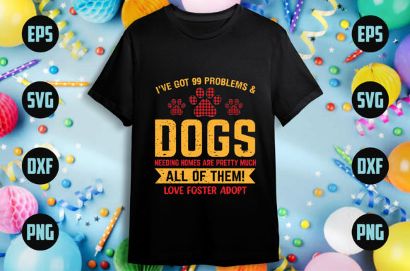A Dog T Shirt Design for Crafts and Graphics
