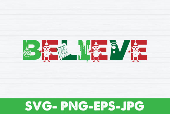 A Festive Believe Christmas SVG Design for Crafting