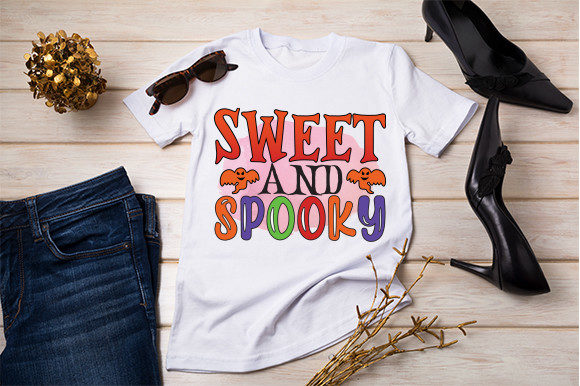 Assessing Sweet and Spooky T-Shirt Graphics for Craft Projects