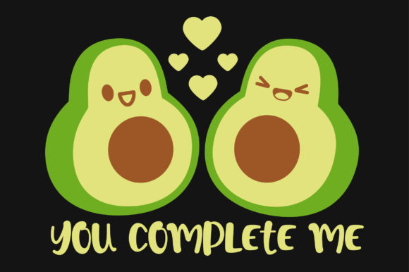 Avocado Funny Fruits: A Graphics Asset for Crafts & Kids
