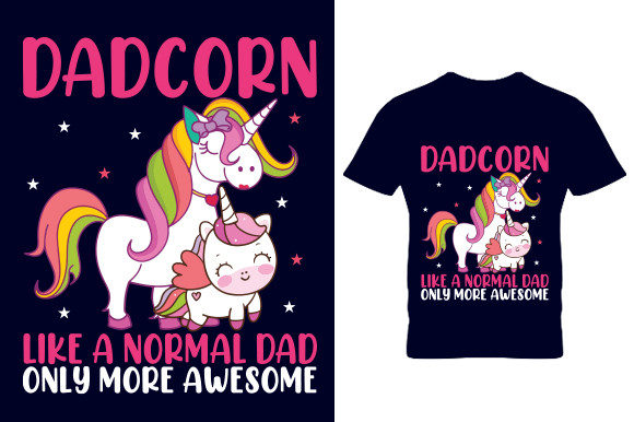 Dadcorn T Shirt Design: A Graphic Asset for Crafters