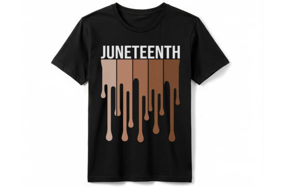 Juneteenth Graphics: A Bold Design for Editorial T-Shirt Projects