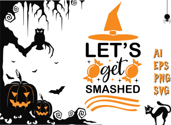Let S Get Smashed Halloween T-Shirt in Crafts and Graphics