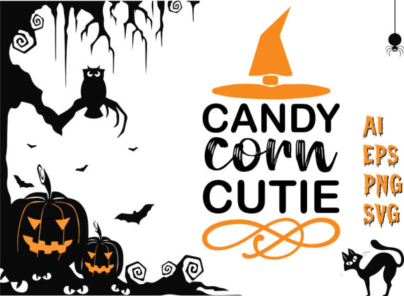 The Candy Corn Cutie Graphics: A Crafter's Seasonal Asset