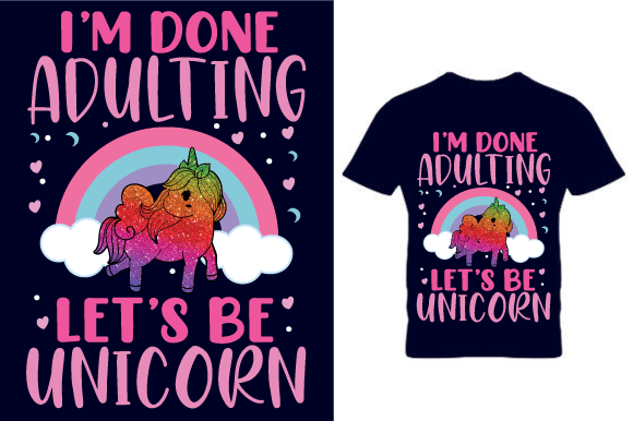 Unicorn Graphics for Adulting: A Designer’s Review of the T-Shirt Asset
